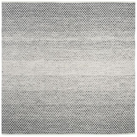 Safavieh 6 x 6 ft. Square Montauk Hand Woven RugBlack & Ivory MTK601A-6SQ